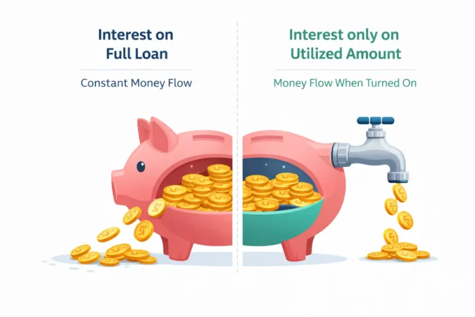 How interest is calculated in Bank Overdraft vs Personal Loan