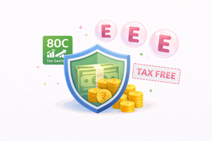 Illustration of EEE tax benefits and 80C savings in Sukanya Samridhi Yojana.